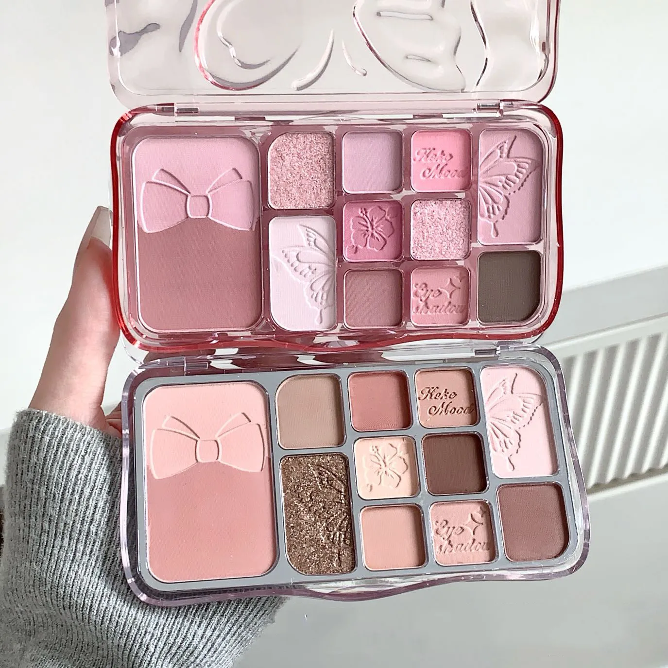 12 Colors Shimmer Matte Eyeshadow Palette Rose Pink Glitter Earth Color Eye Shadow Cosmetics Lasting Waterproof Makeup Palette — image 5