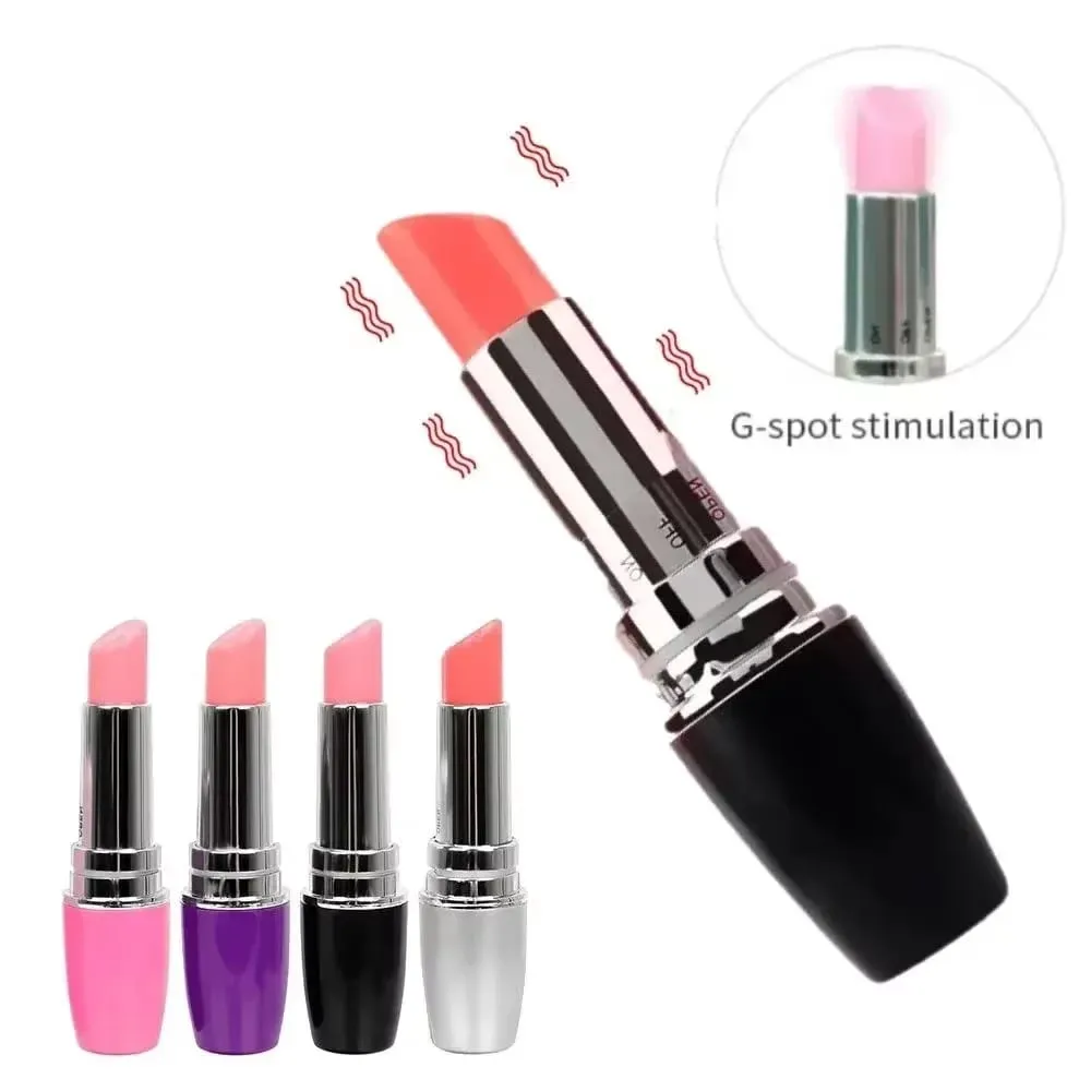 Lipstik Tongkat Ajaib Penggetar Mini Tongkat Penggetar Lipstik Bergetar Mainan Seks Alat Pijat Mainan Seks Wanita Stimulator Klitoris