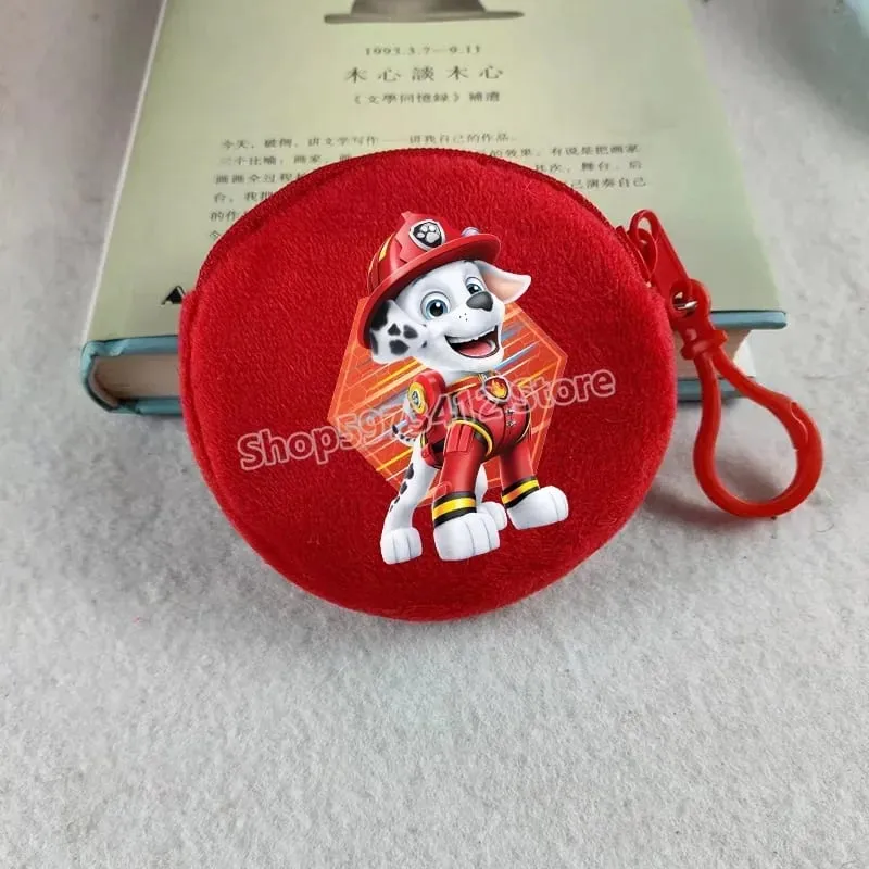 Paw Patrols Round Wallet Cute Keychain Bag Printing Coin Zipper Purse Anime Small Change Bags Convenient Mini Storage Pouch Gift — image 19