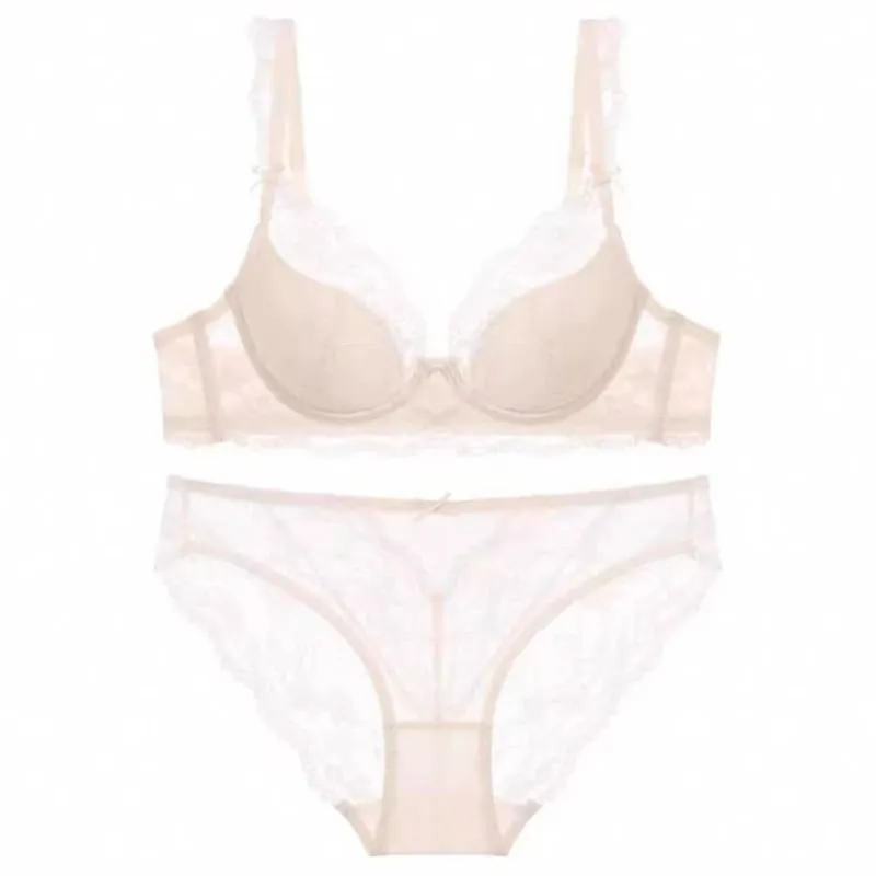 Hot Sale Sexy Lace Bra Set For Women Summer Thin Soft Underwire Breathable Anti Sagging Comfort Stylish Daily Fashion Intimates — image 4