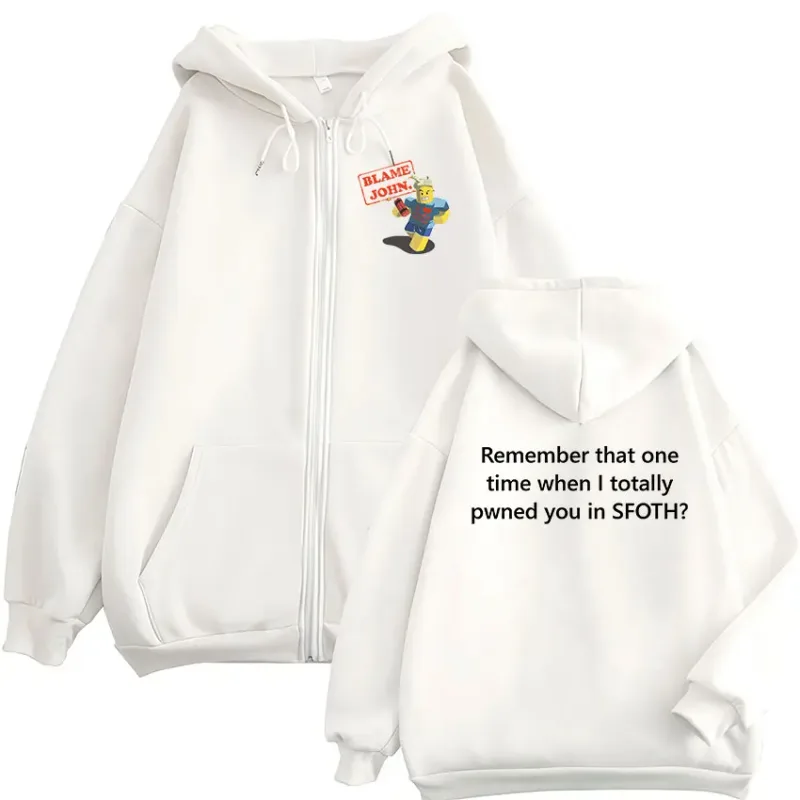 Funny Blame John Meme Zipper Hoodie Shedletsky Forsaken Fashion Autumn/Winter Sweatshirt Men Women Casual Oversized Coats Hoody — image 8