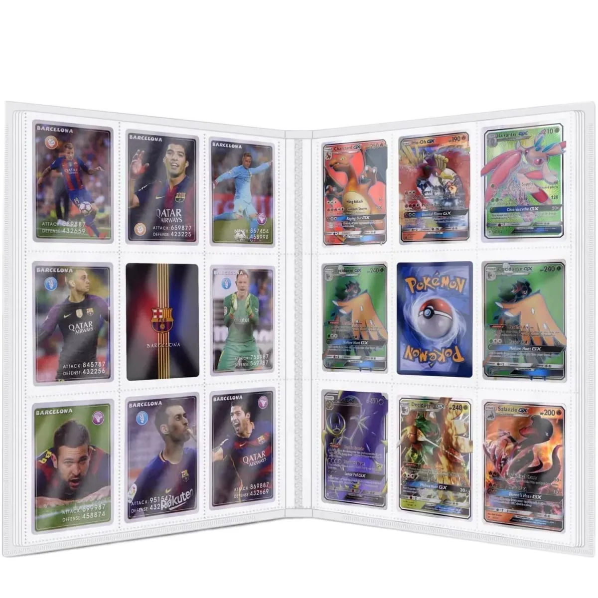 9 Pocket Anime Cover Cards Album Collection Holder Binder Folder Fit For Pokmon YuGiOh TCG Game Sports Football 540 Card Storage — image 5