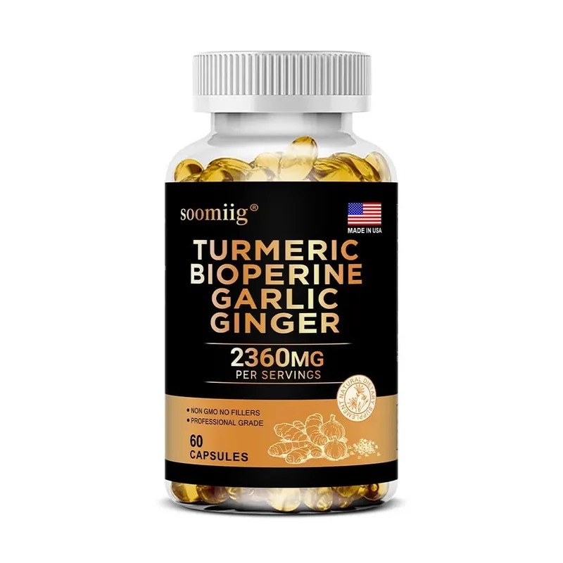 Turmeric Ginger Supplement with Garlic Curcumin Black Pepper Support Joint Health Promote Digestion and Boost Immune Health — image 10