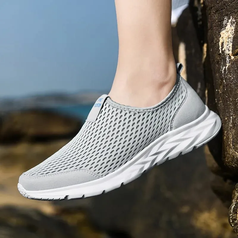 Men Shoes Sneakers Brand Man Casual Flats Shoes Loafers Slip on Male Mesh Big Size 48 Breathable Spring Autumn Summer 2026 New — image 3