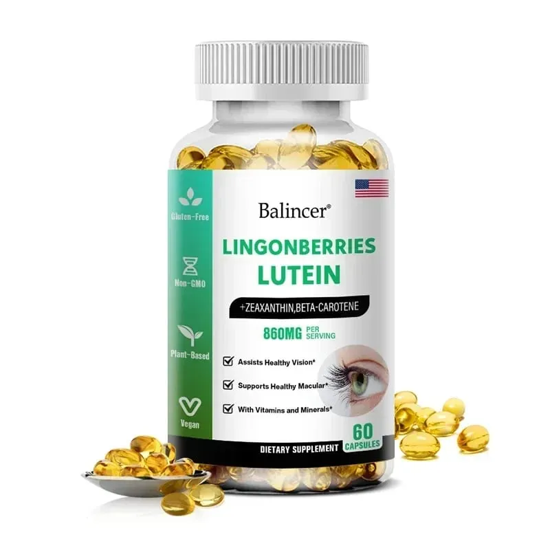 Capsules de lutéine Balincer avec supplément diététique de vitamine zéaxanthine pour le soutien de la santé oculaire 120/60/30 gélules faciles à avaler — image 8