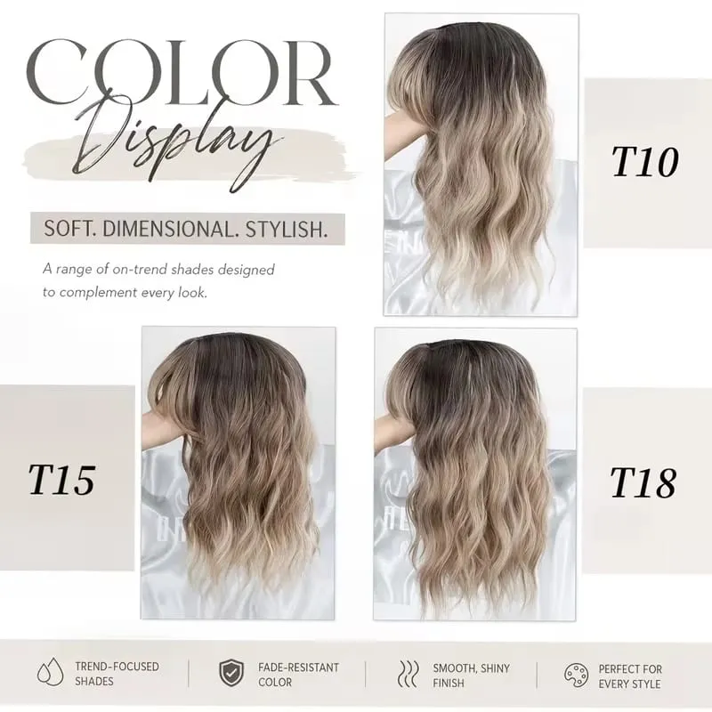 14Inch Synthetic Short Bobo Wavy Curly Topper Hair Extension Scalp-Covering Clip-In for Thinning Hair Women Daily Use — image 2