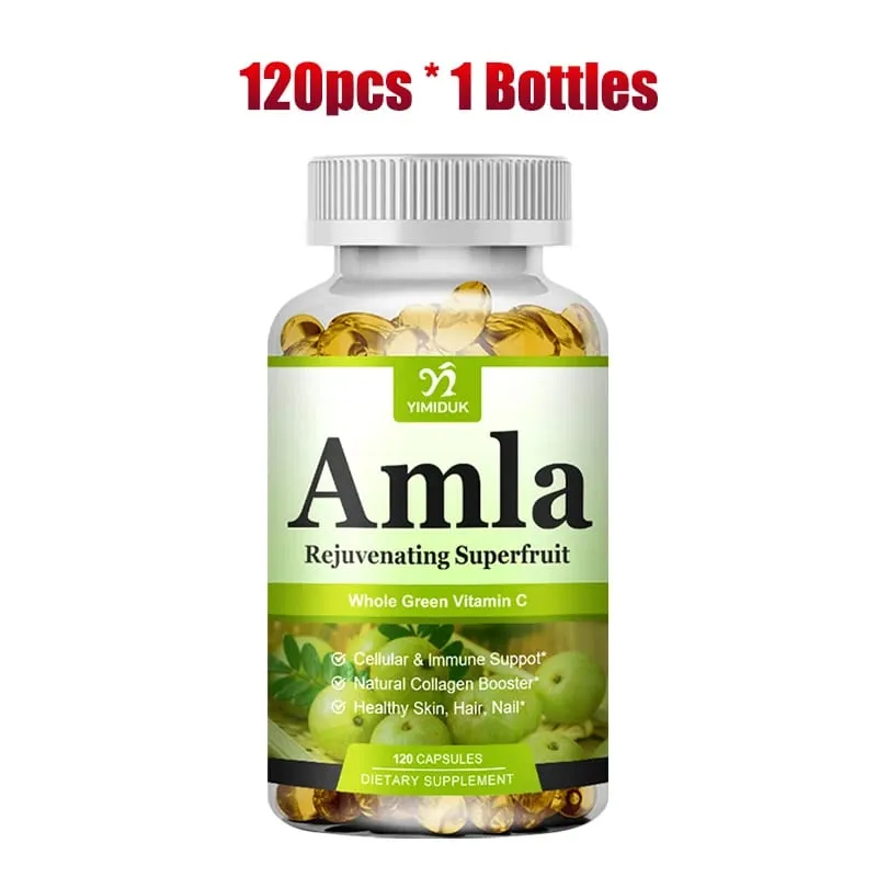 Buy 1 Get 1 Free! Pure Amla Capsules Helps Maintain Healthy Glucose Levels Metabolic Balance Improves Complexion from Within