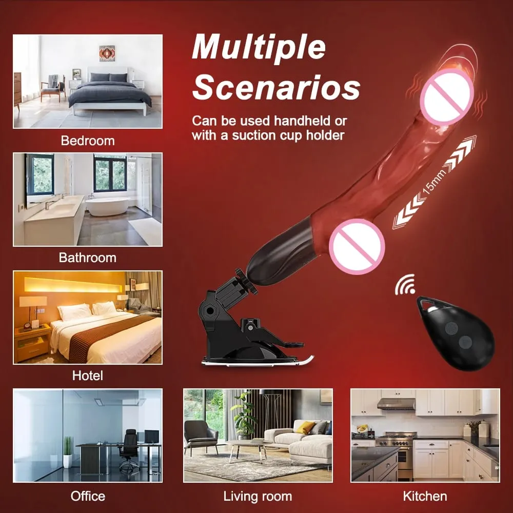 Automatic Thrusting G Spot Dildo Sex Machines Suction Cup Vibrator 10 Vibration Mode Clitoral Vagina Anal Stimulation Adult Toys — image 4