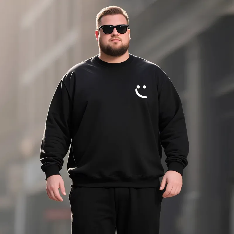 Plus Size Men's Sweatshirt 110-185KG Autumn Winter Casual Pullover High-quality Pure Cotton Sweatshirt Male Clothing 5XL 6XL 7XL — image 3