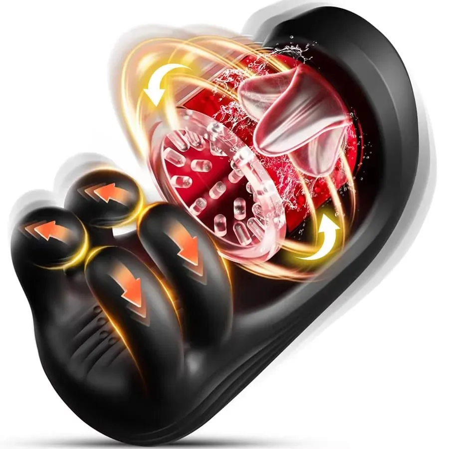 9 Biting Rotating Modes Blowjob Sex Machine Stroker for Training Stimulation Increase Endurance Adult Sex Toys for Men Pleasure — image 1