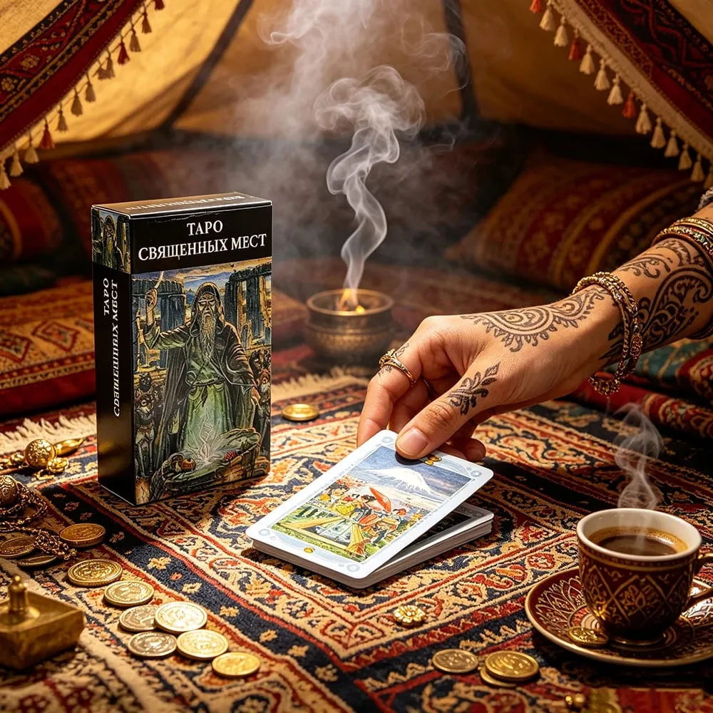 Tarot of Sacred Places Tarot Deck 78‑Cards Russian Version Mysterious Divination Fortune‑Telling Board Game for Tarot Collectors — image 3