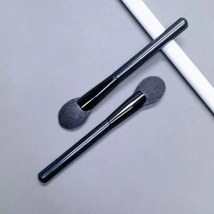 Pinceau de maquillage en éventail, surligneur, ombre pour le visage, poils de chèvre, Blush, poudre, outils cosmétiques professionnels essentiels