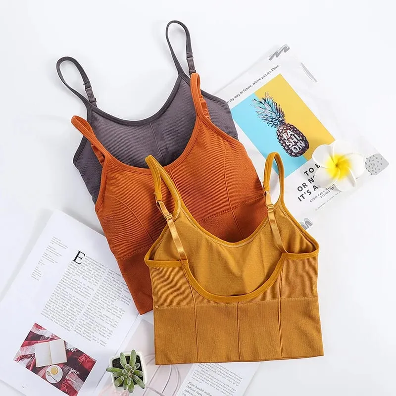 Sexy Backless Bralette Active Bra for Women Seamless Padded Bra Women Lingerie Cotton Wireless Long Tops Brassiere Bra — image 5