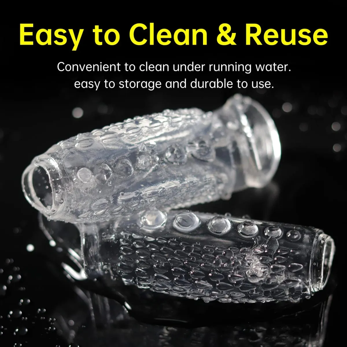 Lock Penis Ring Extension Sleeve Reusable Cock Rings Delay Ejaculation Condoms Male Penis Sex Toys For Men Adult 18 No Vibrator