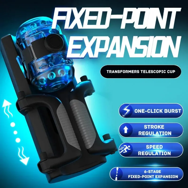 Thrusting High Speed Male Masturbator Machine Automatic Telescopic Masturbation Cup Handsfree Sex Toys for Male Masturbator — image 6