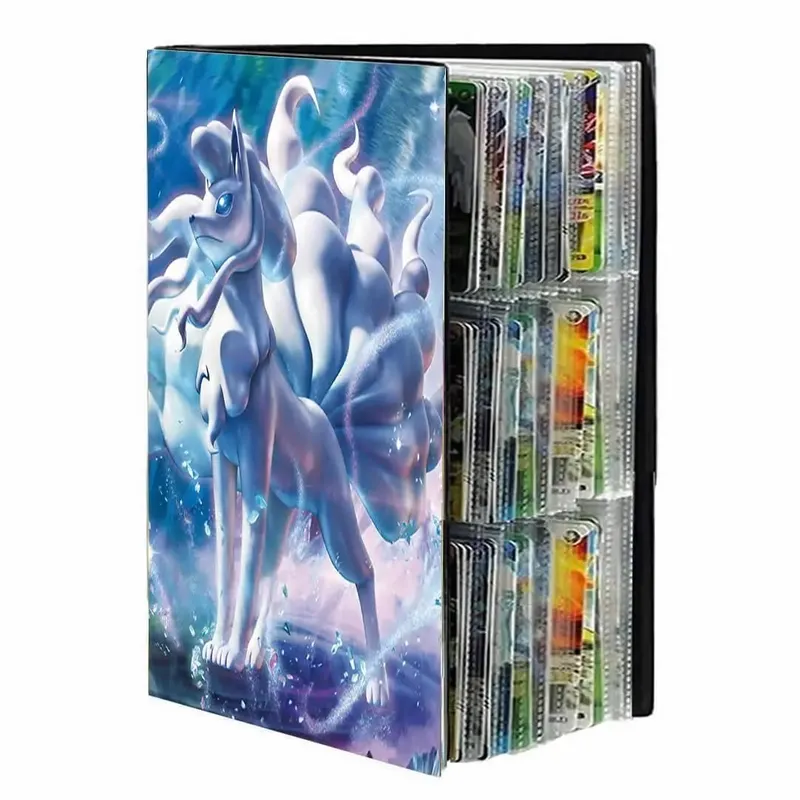 9 Pocket Cards Album Folder Anime Cover Collection Holder Binder Fit For Pokmon YuGiOh TCG Game Sports Football 540 Card Storage — image 12