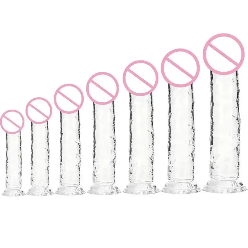 7 Sizes Dildo With Suction Cup Huge Jelly Dildos Sex Toys For Woman Men Fake Dick Big Penis Anal Butt Plug Sex Shop 18+ — image 6