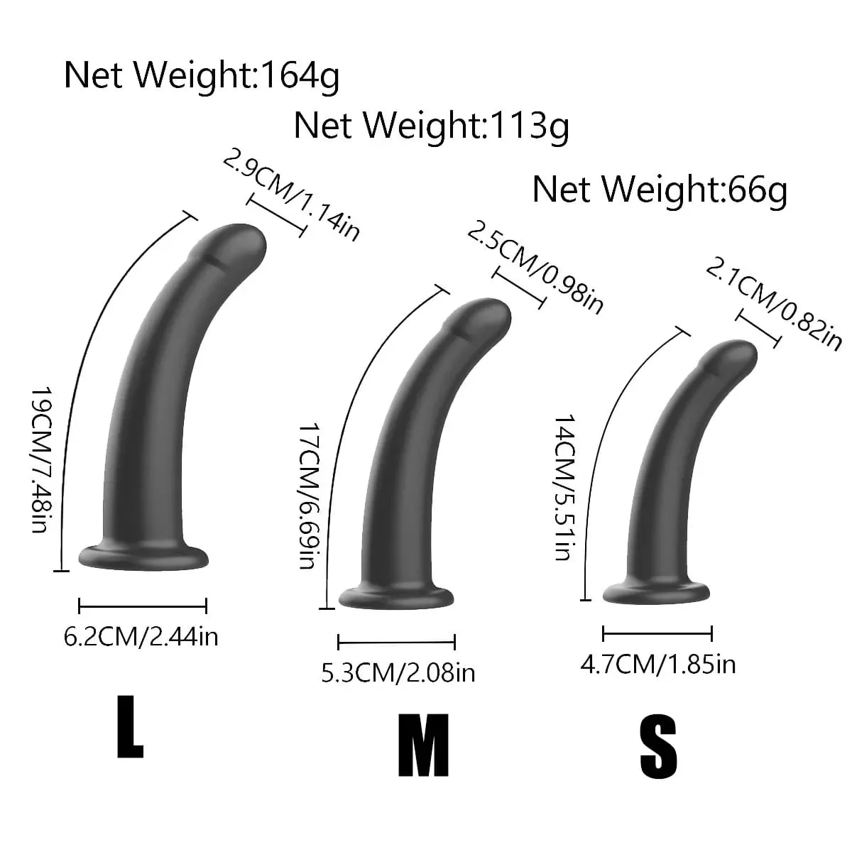 Adjustable Silicone Strap On Dildo Harness with Strong Suction Cup Slim Curved Pegging Dildo Wearable Sex Toy for Women Men Cou