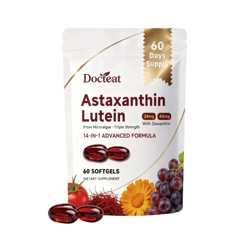 Triple Strength Eye Supplement Lutein Astaxanthin Zeaxanthin Vision Support for Screen Glare & Digital Eye Strain 60 Softgels — image 9