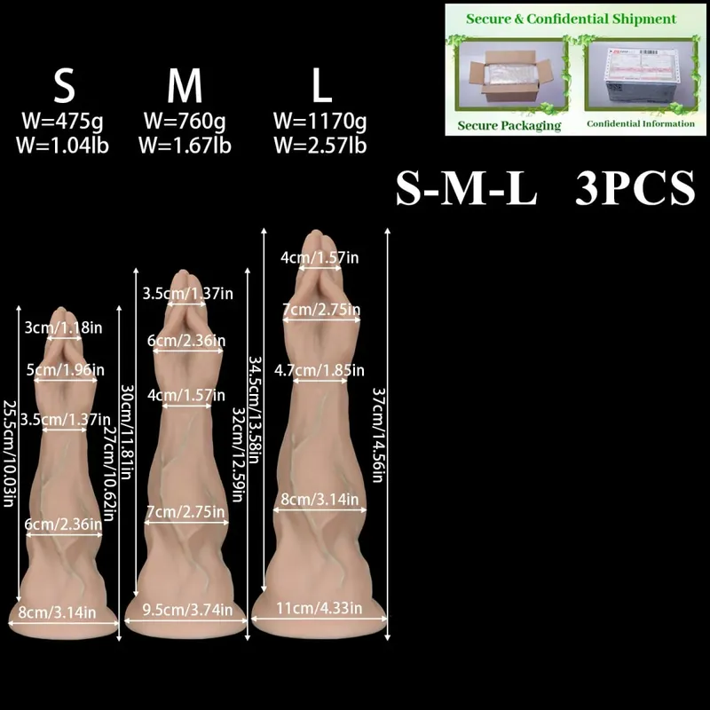 Huge Foot Fist Anal Plug Dildo BDSM Anal Plug Butt Plug Dilator Expander Huge Butt Anal Training Adult Sex Toy For Women Men 1