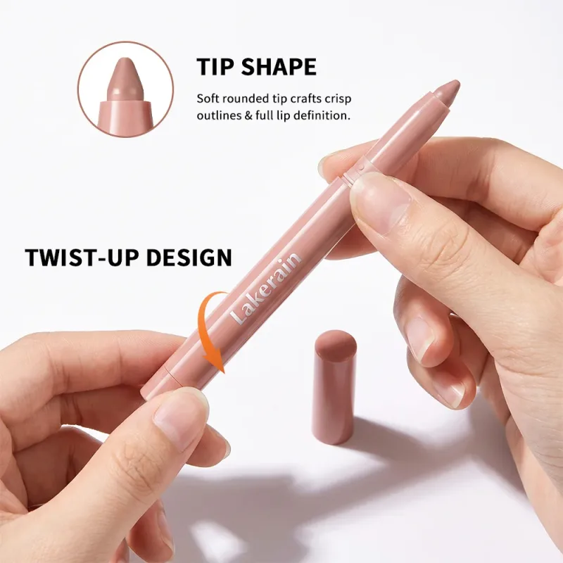 Cream Lip Liner Long Lasting Wear Waterproof Sweat-resistant Fast-setting Rich Pigmented Color Smooth Matte Texture Lip Liner — image 5