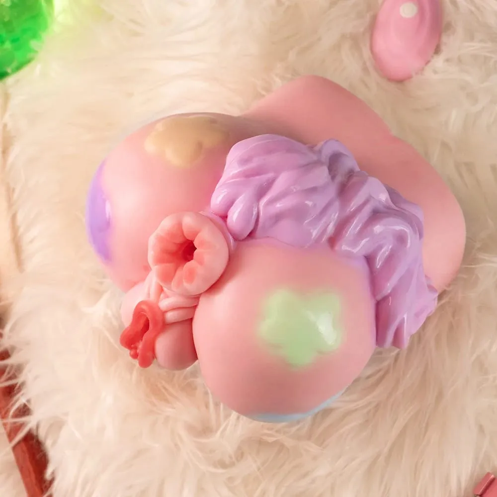 Pink Realistic Male Masturbator Silicone Onahole Sex Toys Lifelike Pocket Pussy Vagina Textured Adult Toys Stroker — image 4