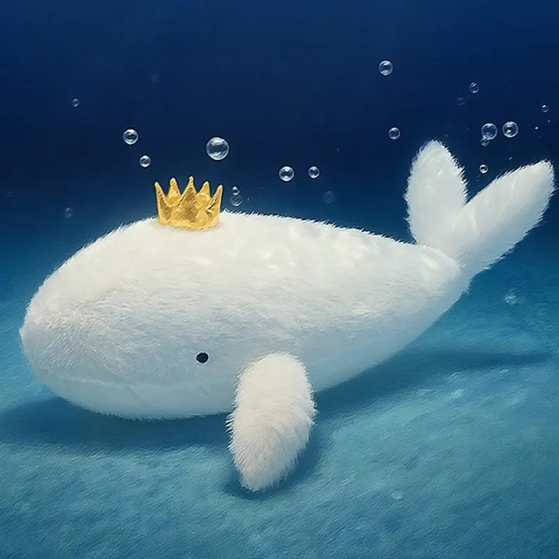 60cm Cute Beluga Whale Plush Toys Super Soft Plush Throw Pillow Skin-friendly Sleep Companion Decorative Ornament Gift For Child — image 2