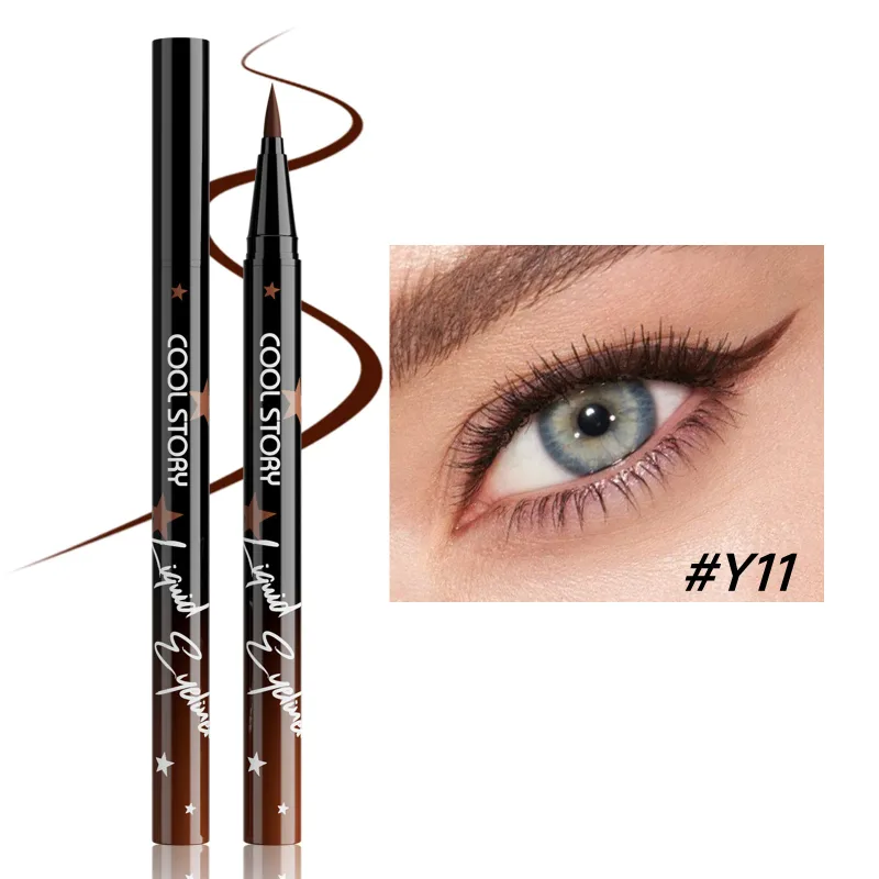 Red White Black Waterproof Eyeliner Pencil Untra-fine Liquid Eye Liner Pen Quick Dry Long Lasting Non Smudge Makeup Cosmetics