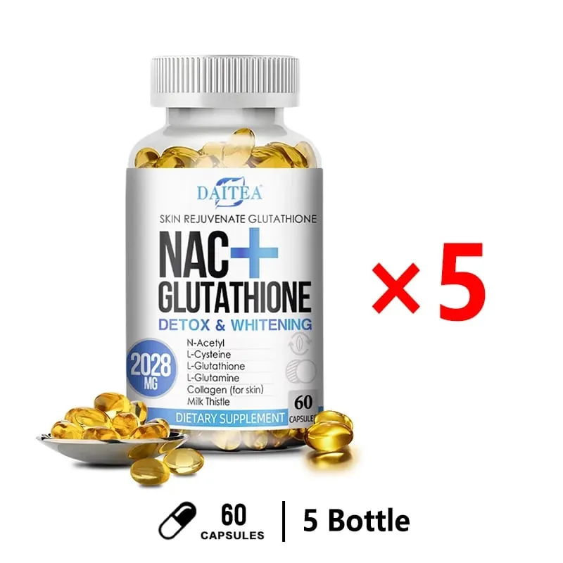 NAC Supplement L-Glutathione Intracellular Antioxidant Complex - Promotes cleansing detoxification and repair Reduces liposome