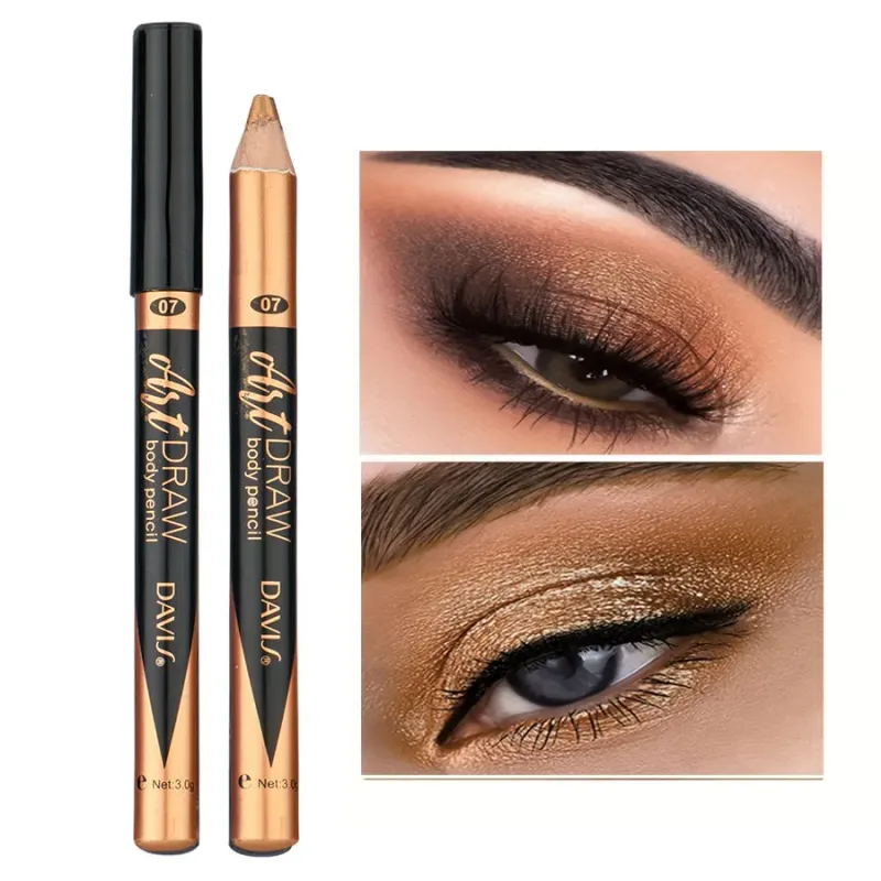 15 Color Eyeliner Lip Liner Pen Black Blue Multicolor Metallic Pearly Glitter Matte Finish Punk Smokey Style Eye Makeup Pen
