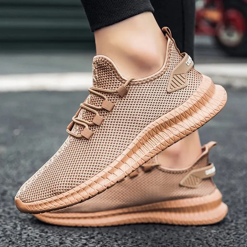 Lightweight Men's Black Sneaker Casual Sport Running Lace-up Outdoor Man Breathable Mesh Walking Shoes — image 8