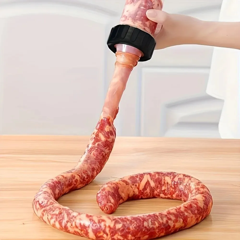 Manual Sausage Stuffing Machine Handheld Sausage Maker Tool Syringe for Homemade Sausage Kitchen Gadget for Party Food Crafting — image 3
