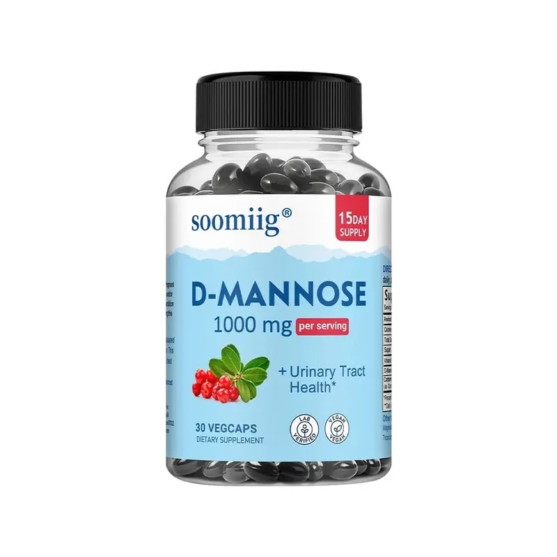 D-Mannose 1000mg Capsules with Cranberry - Supports Urinary Tract and Bladder Health Promotes Digestive Health - 120 Capsules — image 8
