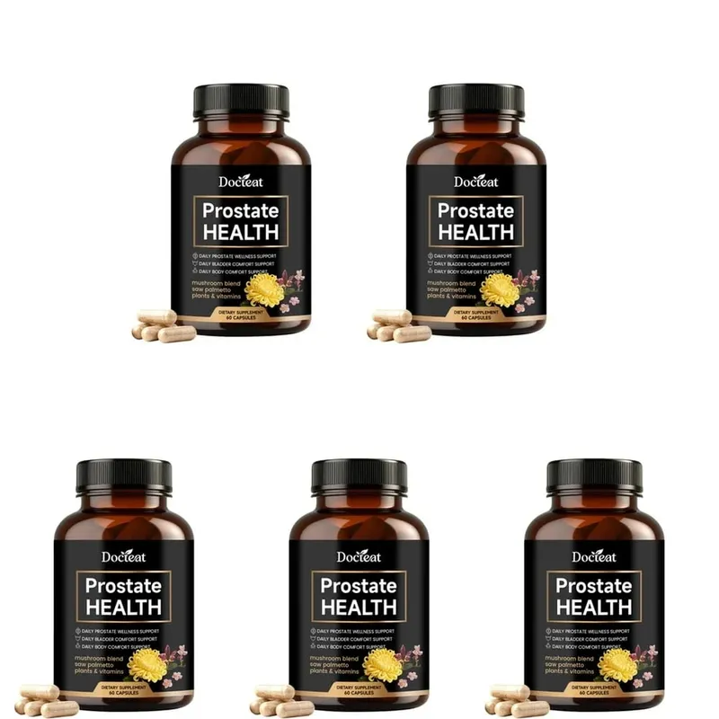 Prostate Health Capsules for Men Saw Palmetto Pumpkin Seed & Lycopene with Zinc for Urinary Flow & Bladder Comfort 60 Count — image 11