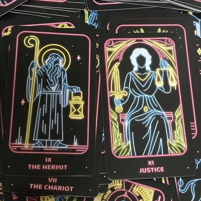 Cartes de Tarot minimalistes et simples, 78 jeux de société, Divination, destin, édition anglaise, Oracle, jeux de Table pour fête