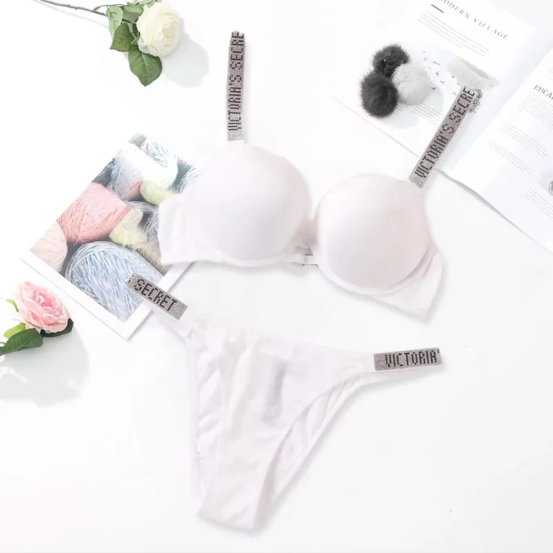 Victoria's Secret Women's Fashion Lingerie Set Sexy Breathable Soft Versatile Shapewear Sexy Lingerie Bra and Panty Set Push Up — image 10