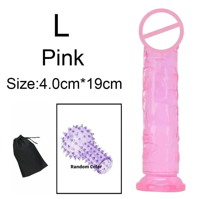 Super Cheap 6 Sizes Realistic Soft Jelly Dildo Butt Plug Anal Plugs Adult Sex Toy for Women and Men Vaginal and Anal Masturbator — image 19