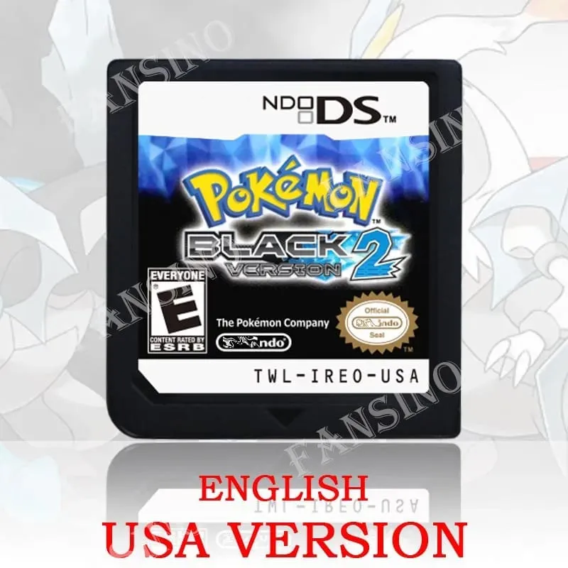 (USA EUR AUS) Pokemon Black White 1/2 Version High Quality Authentic 1:1 Replica DS Video Game Cartridge For DS 2DS 3DS Console — image 10