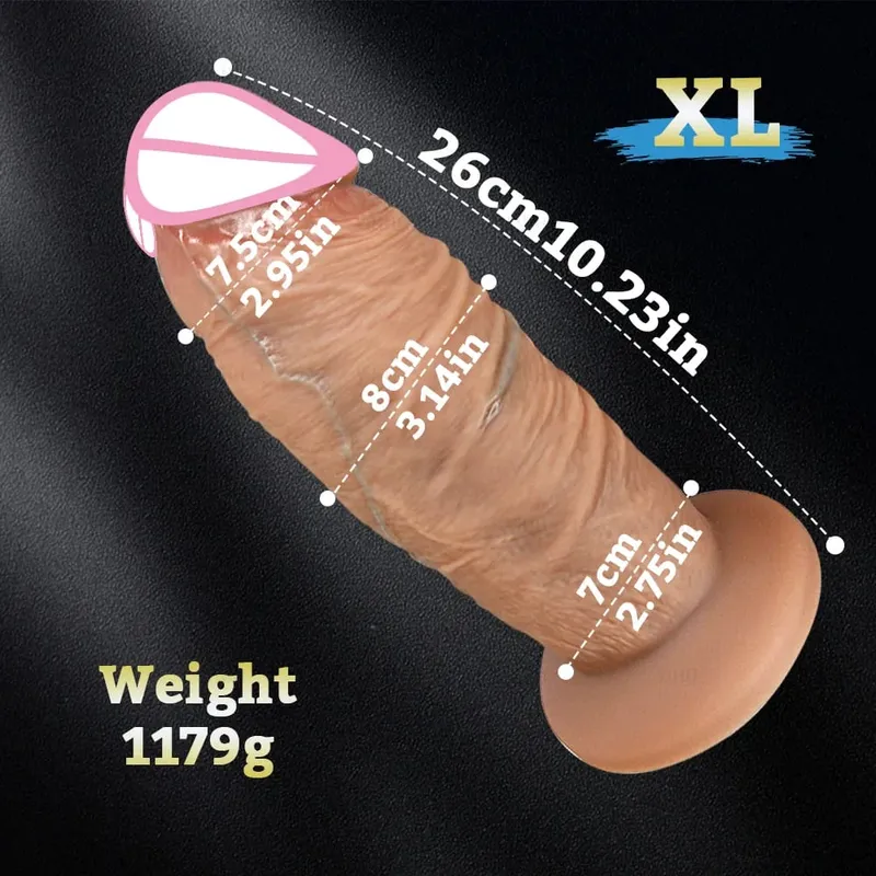 Mahabang Titi Malaking Dick Super Makatotohanang Makapal na Dildos Silicone Anal Dildo Vaginal Expander Pang-adultong Sex Toy Babae Masturbesyon Buttplug — image 6