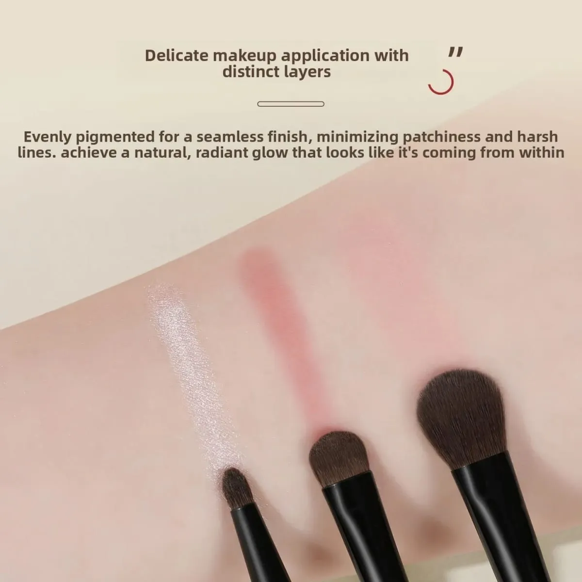 Walnut Wood 8Pcs Animal Hair Makeup Brush Set Fluffy Blush & Eyeshadow Foundation Blending Detail Makeup Brushes Cosmetic Tool — image 4