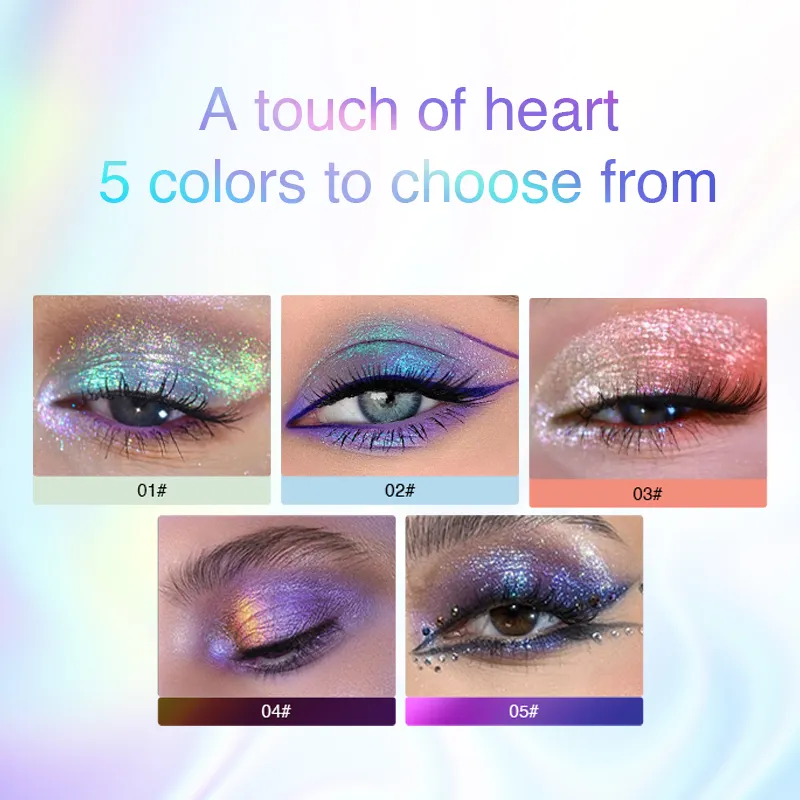 Polarized Chameleon Liquid Eyeshadow Shimmer Glitter Long Lasting Waterproof Multi-Use Eye Highlight Blusher Makeup — image 5