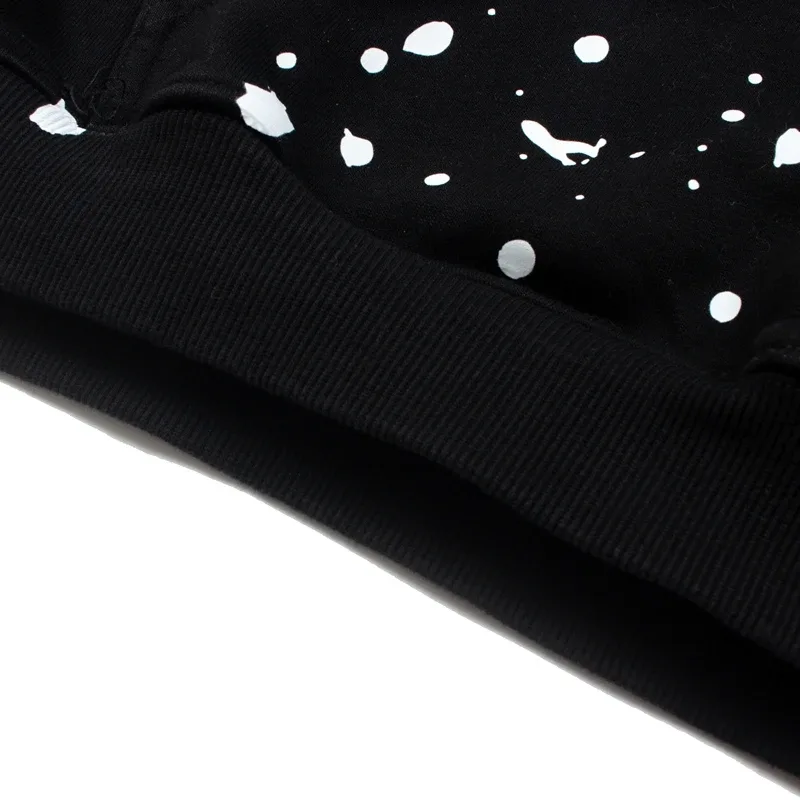 Hoodies Pullover 26ss Vintage Embroidery Leather Pattern Glittering Diamond Print Men's Hooded Hip Hop Style Sweatshirts — image 33
