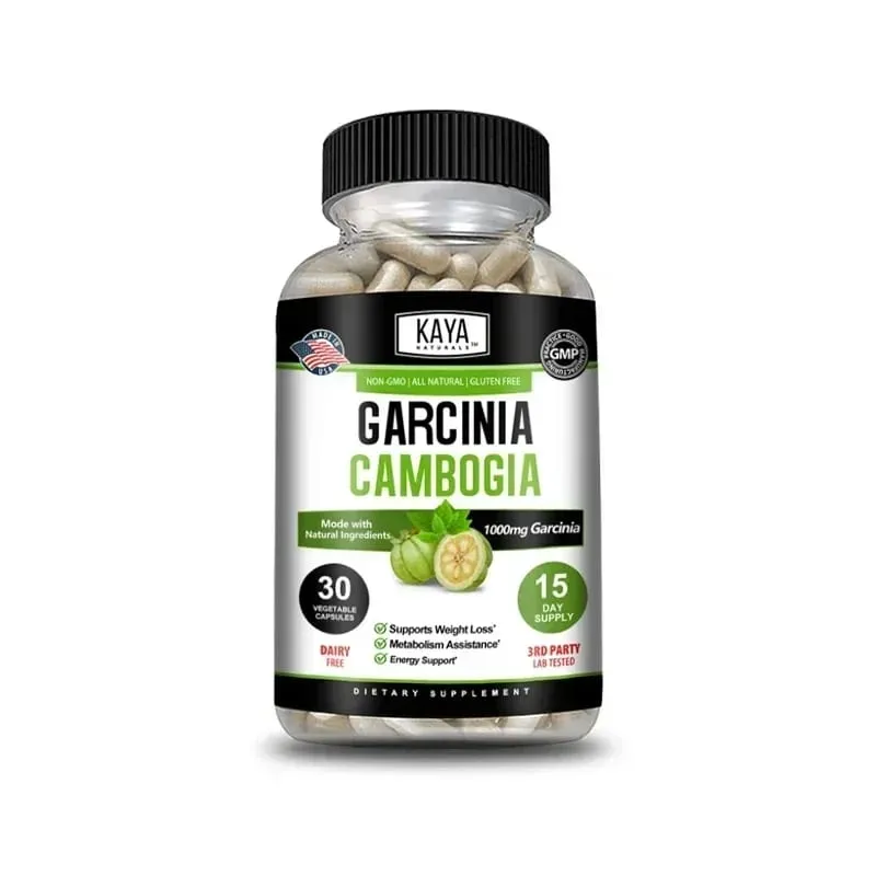 Garcinia Cambogia Extract Capsules 1000 Mg Appetite Suppressant for Men and Women Metabolism Energy Colon Cleansing — image 8