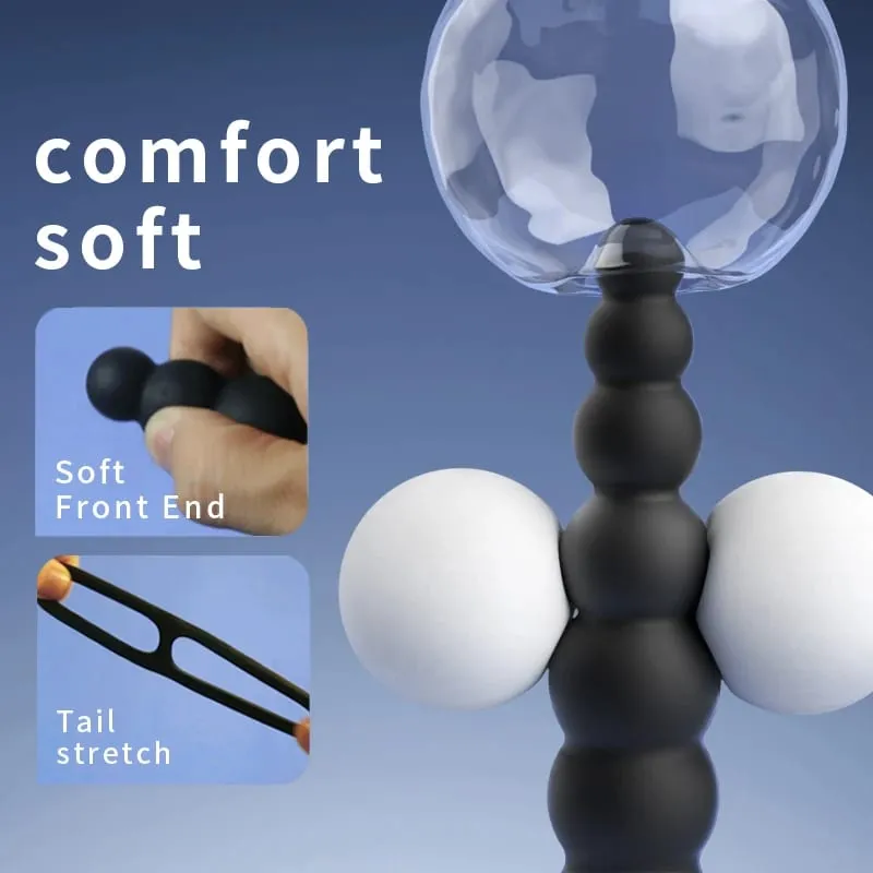 Remote Control Sex Toys Delay Ejaculation Lock Pull Beads Telescopic Vibrating Double Rings Anal Prostate Stimulation Pleasure — image 5