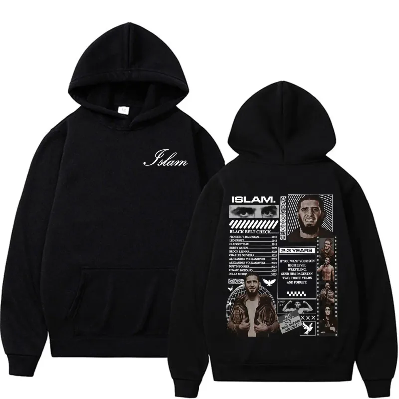 Islam Makhachev Send Him 2-3 Years Dagestan and Forget Merch Hoodies Men Women Gothic Vintage Long Sleeve Sweatshirts Streetwear — image 1