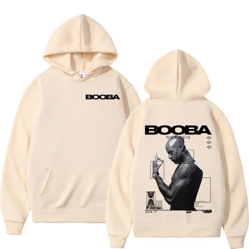 France Rapper Booba Nero Nemesis Hoodies Men's Clothing Retro Fashion Hip Hop Long Sleeves Hooded Sweatshirts Oversized Pullover — image 9