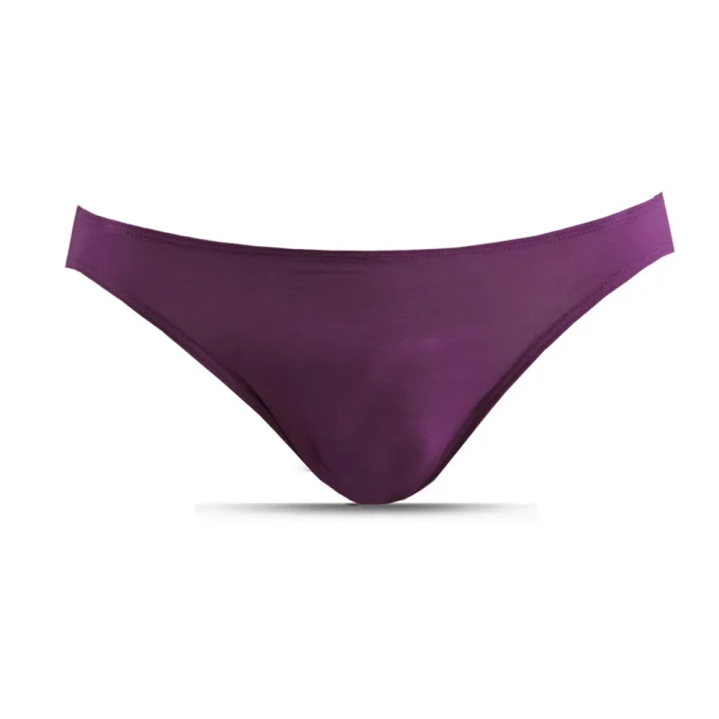 Roupa interior masculina calças triangulares pequenas u convexo modal fino estiramento sexy cintura baixa apertado cuecas laterais estreitas — image 3