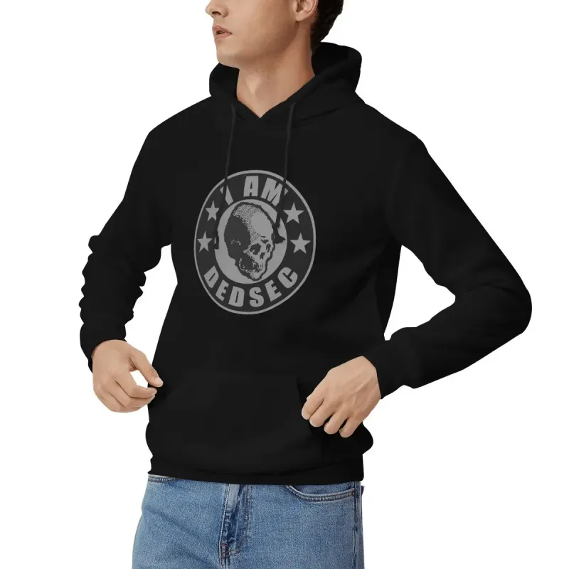 I Am Dedsec Hoodies Men's Women Casual Pullover Sweatshirt Hip Hop Long Sleeve Hooded Autumn Winter — image 5
