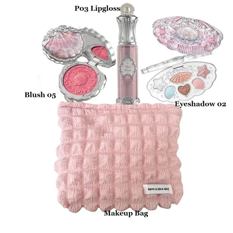 Flowerknows Makeup Set Gift Kit Shimmer Full Box Blush Langdurige fluwelen lipcrème met zakje Kit De Maquiagem — image 13
