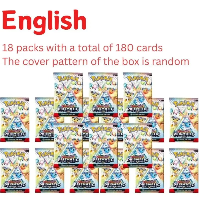 360Pcs/Box 10Cards/PACK English Pokémon Card Prismatic Evolutions English Booster Battle Transaction Card Gifts — image 11
